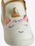 Chaussons zippés bébé en toile beige+blanc imprimé+rose pâle+vanille - vertbaudet enfant 