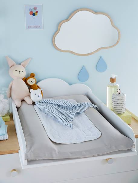 Wolkvormig aankleedblad wit - vertbaudet enfant 