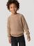 Pull col rond garçon beige chiné - vertbaudet enfant 