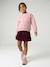 Jupe short fille plissée beige+bordeaux+vert anglais - vertbaudet enfant 
