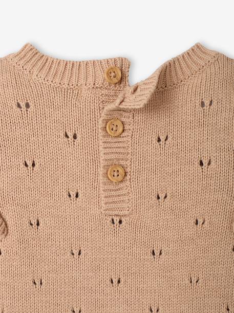 Gebreid babyboxpakje meisje gemêleerd beige - vertbaudet enfant 