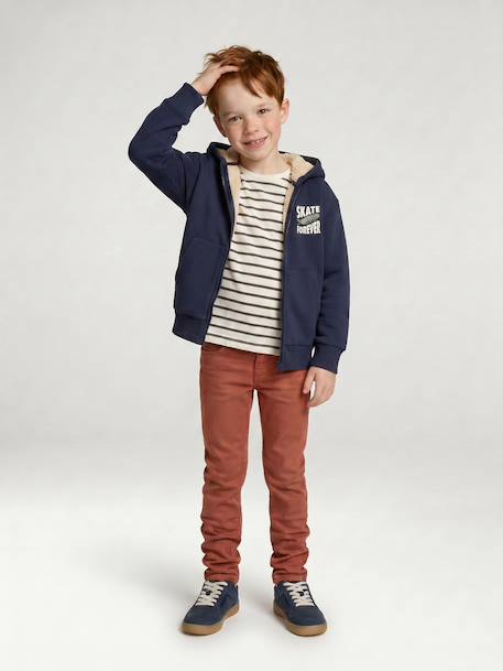 Gekleurde slim MorphologiK FIN jongens beige+klei+nachtblauw+petrolblauw+roest+smaragdgroen+terracottategel+zwart - vertbaudet enfant 