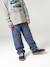 Pantalon battle garçon bleu jean+olive - vertbaudet enfant 