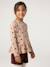 Blouse manches longues fille bois de rose+taupe - vertbaudet enfant 