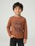 T-shirt manches longues garçon anthracite+blanc+cappuccino+rouge+vert sauge - vertbaudet enfant 