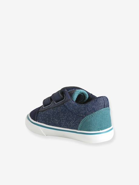 Chaussures premiers pas bébé à scratch bleu - vertbaudet enfant 