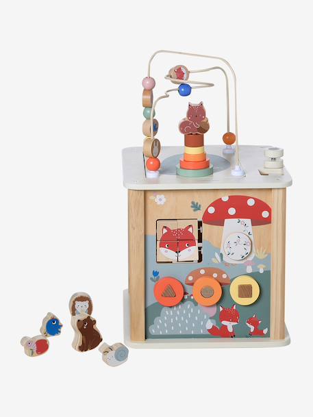 Grote activiteitenkubus met de 4 seizoenen van FSC®-hout hout+meerkleurig - vertbaudet enfant 