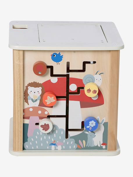 Grote activiteitenkubus met de 4 seizoenen van FSC®-hout hout+meerkleurig - vertbaudet enfant 