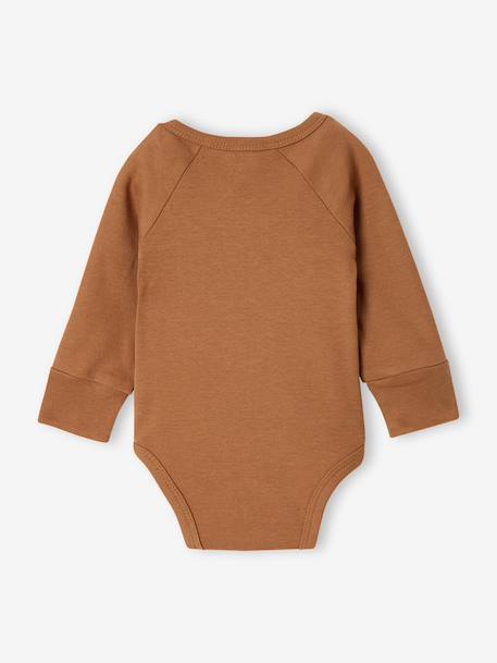Set van 5 babyrompers met lange mouwen karamel - vertbaudet enfant 