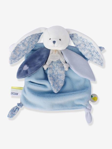 Lapin doudou cœur océan 25 cm bleu - vertbaudet enfant 