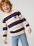 Pull garçon manches longues marine+noisette - vertbaudet enfant 