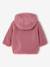 Sherpa jas voor baby's met 'luipaard' printvoering beige+oudroze - vertbaudet enfant 