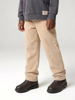 -Pantalon en velours côtelé garçon facile à enfiler