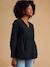 Blouse grossesse et allaitement en broderie anglaise noir+olive - vertbaudet enfant 