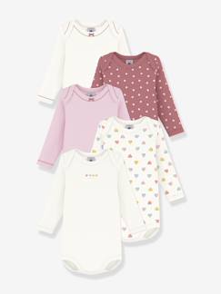 -Set van 5 PETIT BATEAU rompertjes