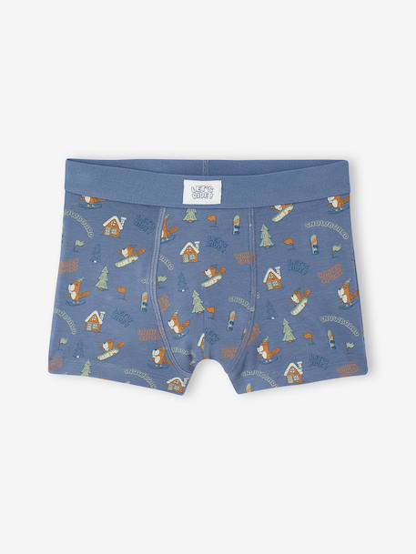 Lot de 5 boxers garçon bleu jean - vertbaudet enfant 