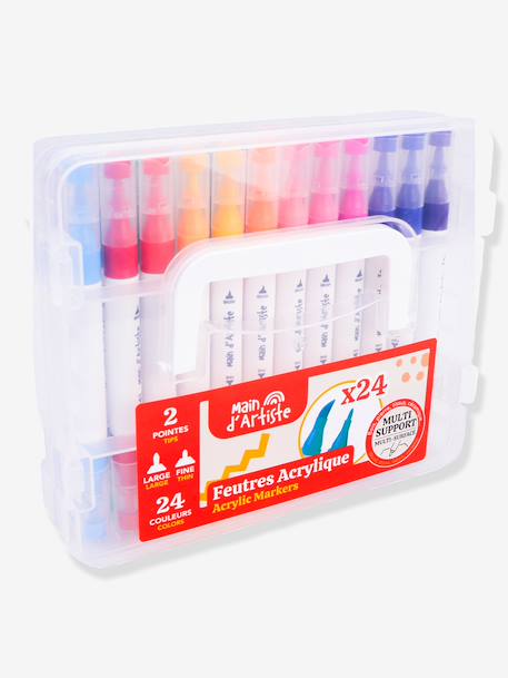 24 dubbelpuntige acrylstiften meerkleurig - vertbaudet enfant 