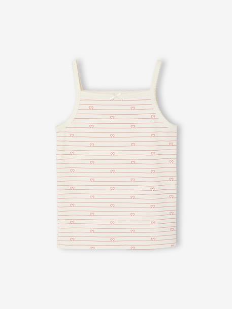 Lot de 3 débardeurs fille beige - vertbaudet enfant 