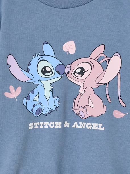 Sweater Lilo en Stitch voor meisjes chambrayblauw - vertbaudet enfant 
