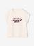 T-shirt manches courtes anthracite+écru+rose - vertbaudet enfant 