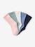 Lot de 5 paires de chaussettes à pois fille bois de rose+rose+rose pâle+rose poudré - vertbaudet enfant 