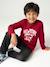 Jongensshirt met lange mouwen antraciet+cappuccino+rood+saliegroen+wit - vertbaudet enfant 