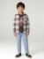 T-shirt manches longues garçon blanc chiné+bordeaux+gris ardoise - vertbaudet enfant 