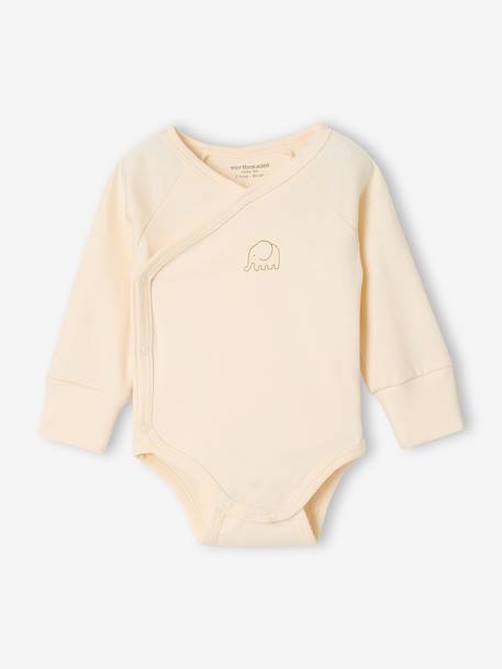 Set van 5 babyrompers met lange mouwen karamel - vertbaudet enfant 