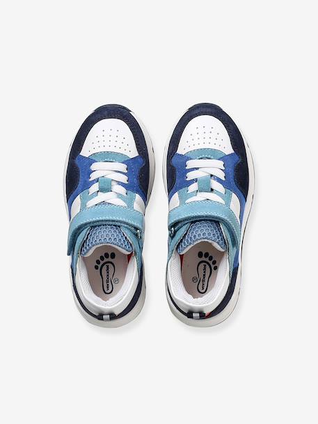 Jongenssneakers met klittenband marineblauw - vertbaudet enfant 