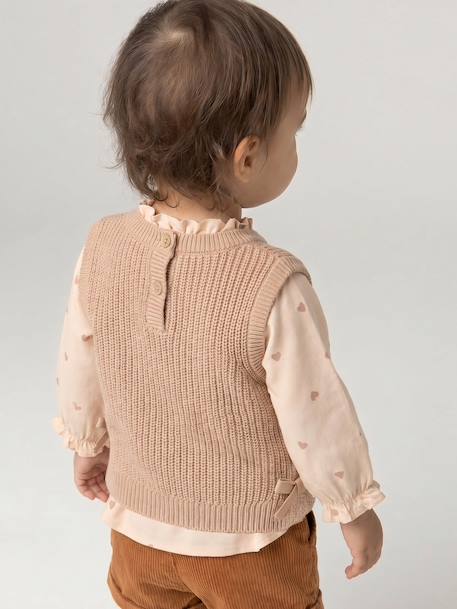 Ensemble 4 pièces bébé fille caramel - vertbaudet enfant 