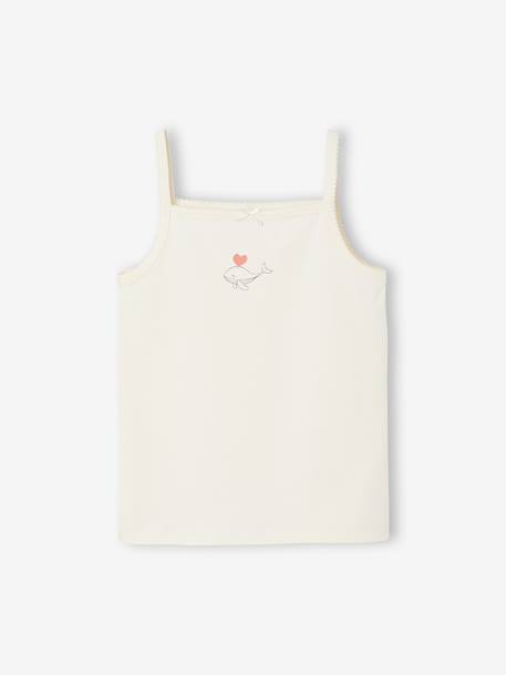 Set van 3 meisjeshemdjes beige - vertbaudet enfant 
