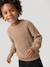 Pull col rond garçon beige chiné - vertbaudet enfant 