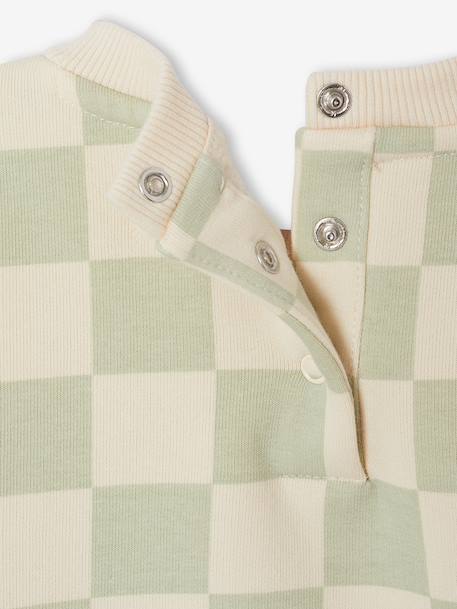 Sweat bébé garçon manches longues vert sauge - vertbaudet enfant 