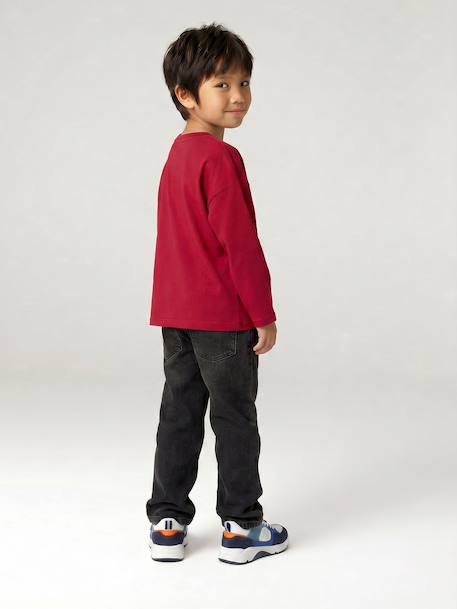 Jean loose morphologie medium double stone+noir - vertbaudet enfant 