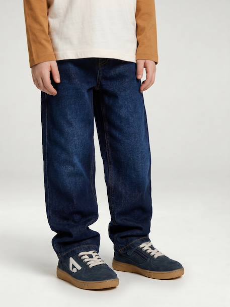 Jean droit garçon morphologie medium denim brut+stone - vertbaudet enfant 