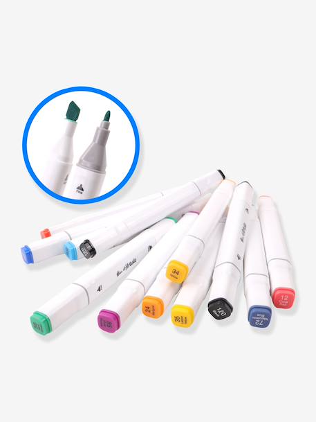 24 alcoholmarkers MAIN D'ARTISTE meerkleurig - vertbaudet enfant 