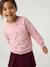 Sweat fille manches longues écru+rose pâle - vertbaudet enfant 