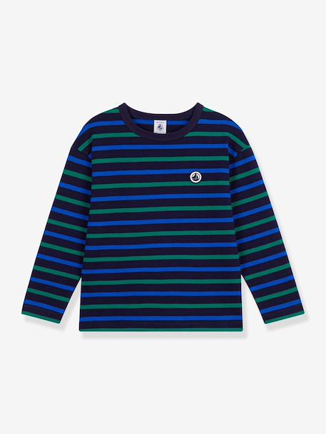 Gestreept kinder-T-shirt PETIT BATEAU blauw - vertbaudet enfant 