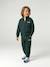 Sweat zippé garçon col camionneur marine+rouge+vert sapin - vertbaudet enfant 