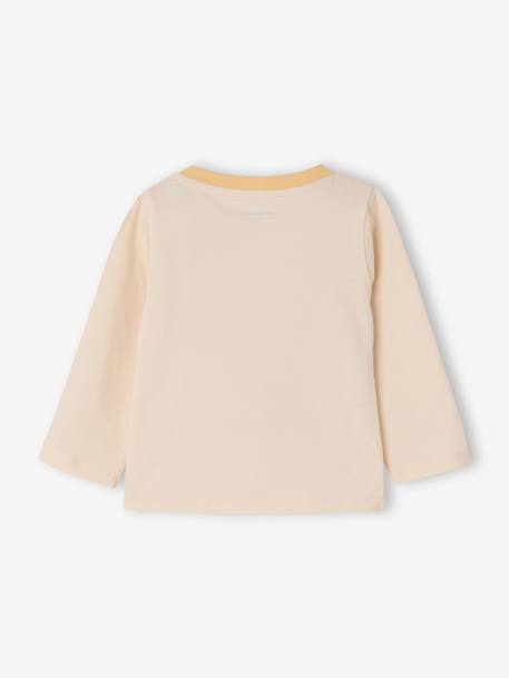 T-shirt manches longues bébé garçon vanille - vertbaudet enfant 