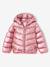 Doudoune fille légère à capuche effet brillant métallisé rose+rose pâle - vertbaudet enfant 