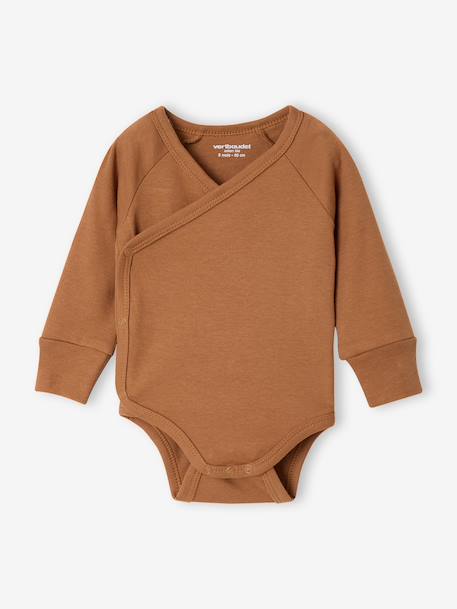 Lot de 5 bodies bébé garçon manches longues caramel - vertbaudet enfant 