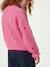 Pull fille manches longues col rond écru+marine+rose - vertbaudet enfant 