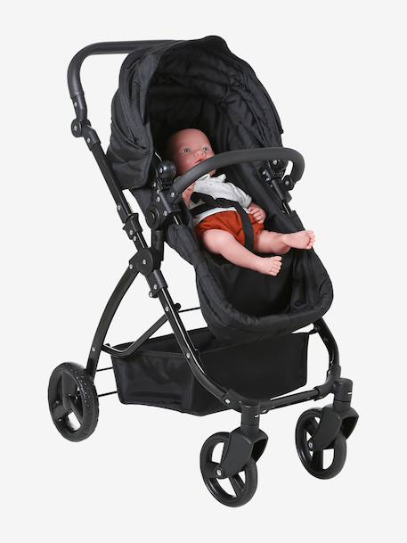 3-in-1 poppenwagen zwart - vertbaudet enfant 
