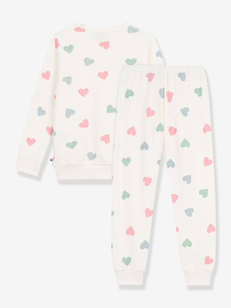 Kinderpyjama met hartjes wit - vertbaudet enfant 