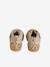 Hoge leren sneakers voor baby beige, bedrukt+goudgeel - vertbaudet enfant 