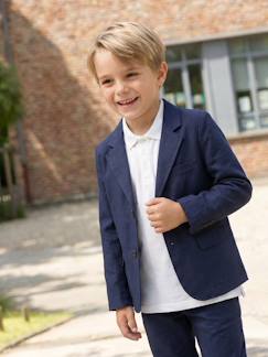 -Polo garçon manches courtes broderie poitrine 