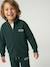 Sweat zippé garçon col camionneur marine+rouge+vert sapin - vertbaudet enfant 