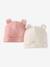 Lot de 2 bonnets naissance à oreilles d'ours bleu pâle+écru+rose poudré - vertbaudet enfant 