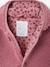 Sherpa jas voor baby's met 'luipaard' printvoering beige+oudroze - vertbaudet enfant 